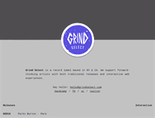Tablet Screenshot of grindselect.com